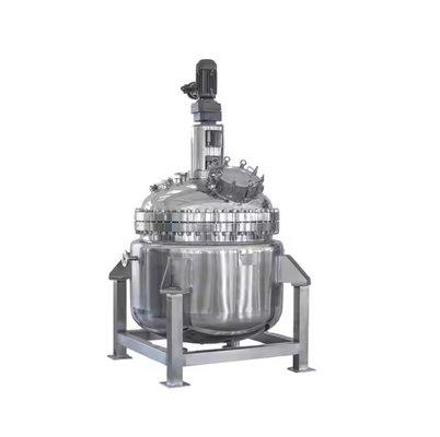 100 kg Aanpasbare glazen reactor Laboratorium glazen reactor ISO ASME gecertificeerd